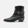 Roberto Cavalli Cowboy-/Bikerlaarsjes - Black