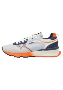 Pepe Jeans Brit Pro Neon M - Sneakers Laag - White