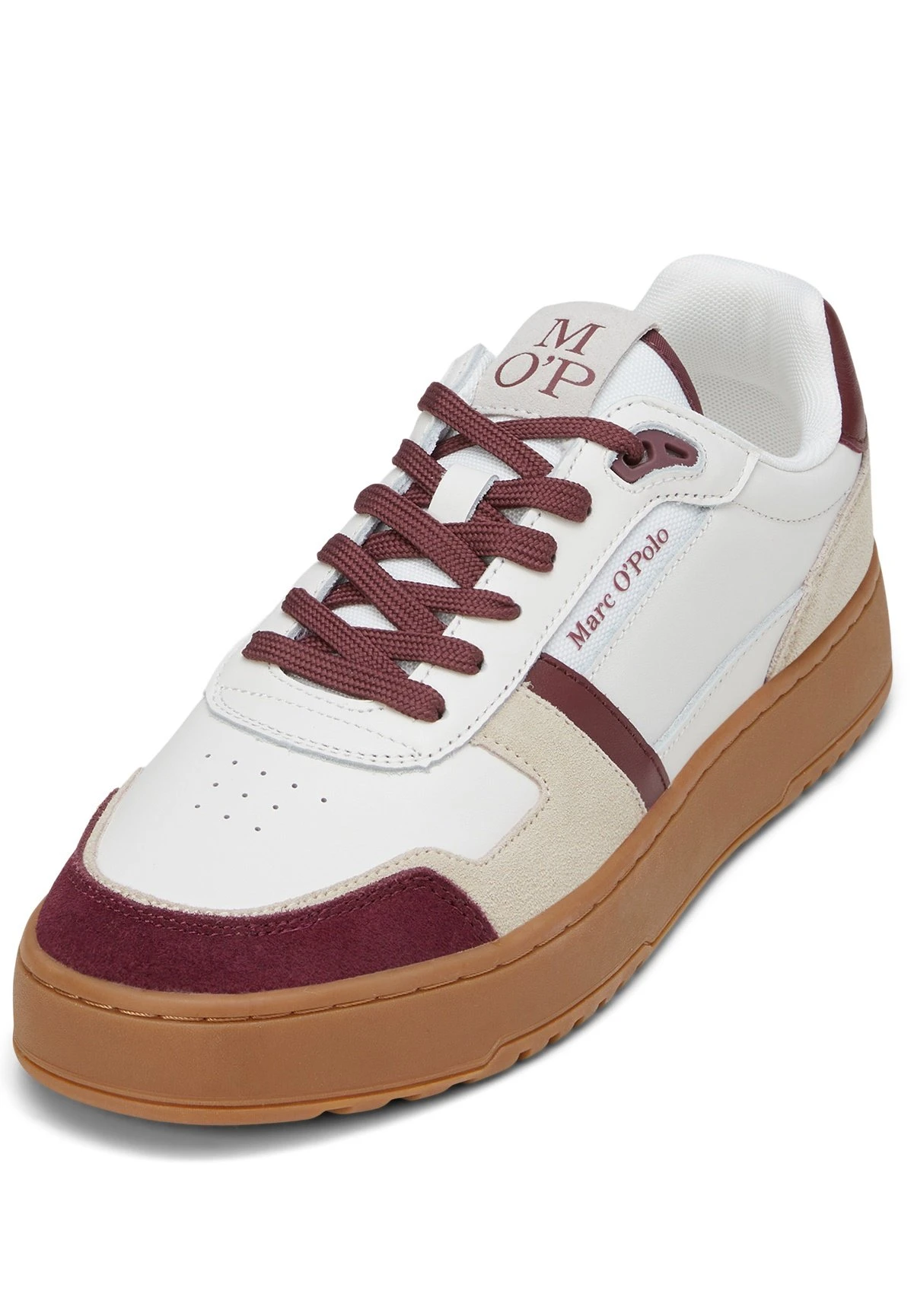 Marc O'Polo Court Aus Hochwertigem- Sneakers Laag - Portwine 2 Marc O'Polo Court Aus Hochwertigem- Sneakers Laag - Portwine - Afbeelding 2