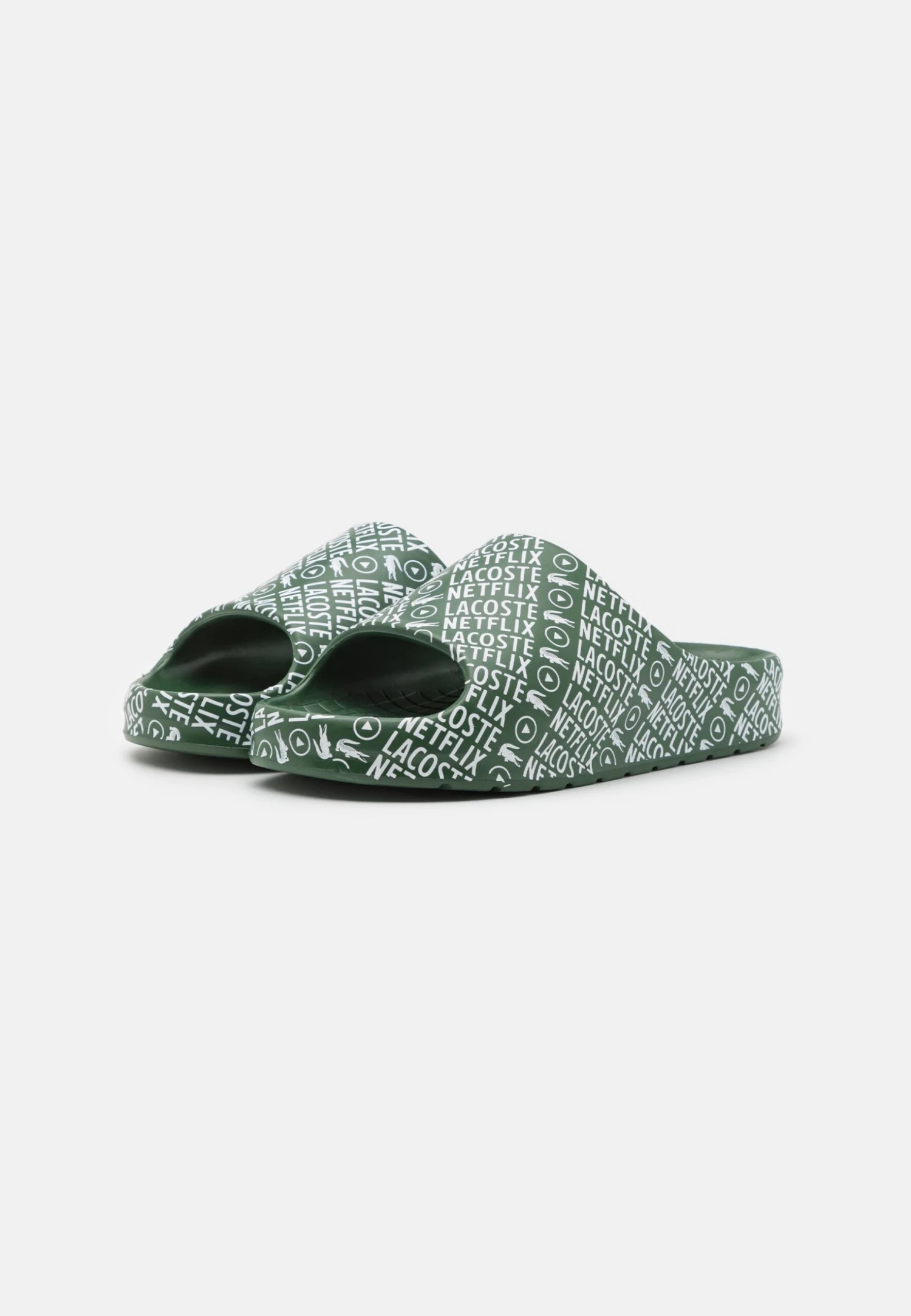 Lacoste Badslippers - Dark Green/White 2 Lacoste Badslippers - Dark Green/White - Afbeelding 2