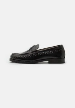 AllSaints Sammy High Shine Loafer - Instappers - Black