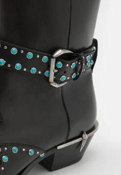 Roberto Cavalli Cowboy-/Bikerlaarsjes - Black -Pier One winkel 7f3b6165c4d14be284c7976f7dfe1a96