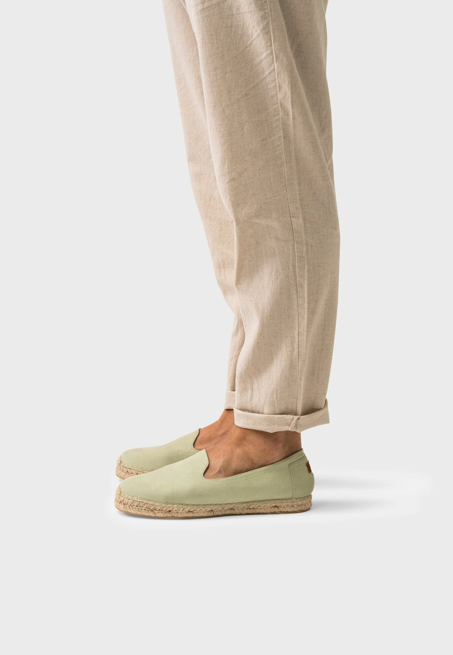 Moc Vegan Suede - Espadrilles - Olive Green 2 Moc Vegan Suede - Espadrilles - Olive Green - Afbeelding 2