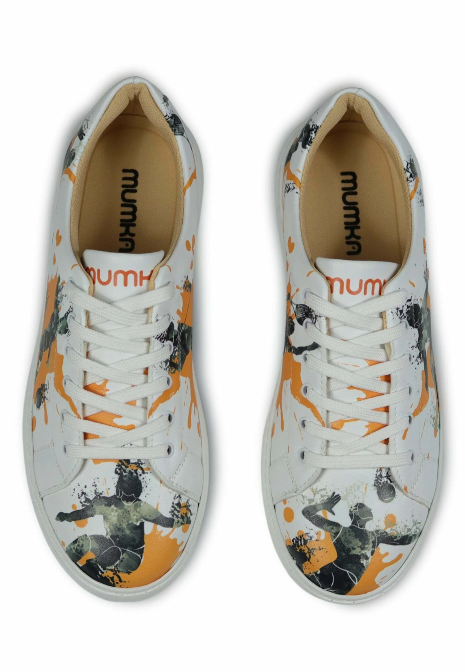 Sneakers Laag - White/Orange 3 Sneakers Laag - White/Orange - Afbeelding 3