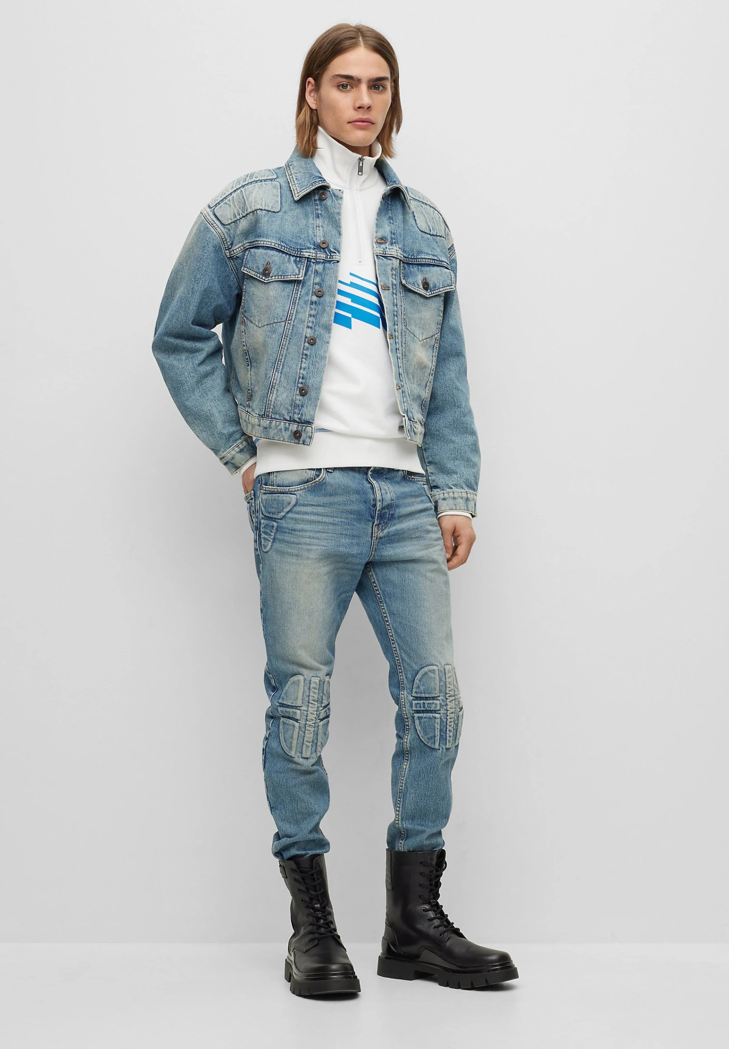 Boss Chanan Halb Lt - Veterboots - Black 1 Boss Chanan Halb Lt - Veterboots - Black