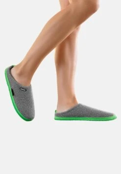 Giesswein Woolpops - Pantoffels - Hellgrau/Grün