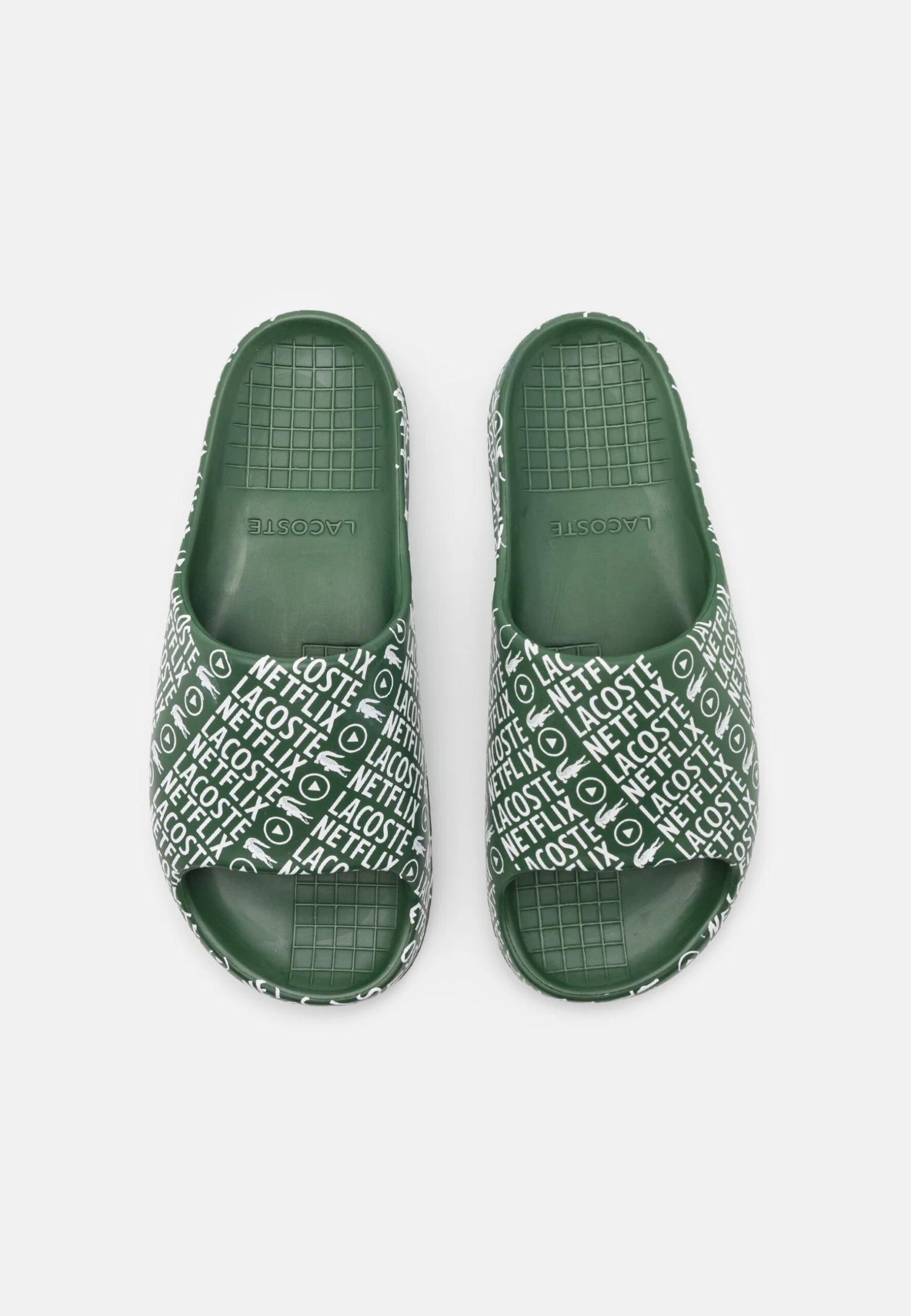 Lacoste Badslippers - Dark Green/White 4 Lacoste Badslippers - Dark Green/White - Afbeelding 4