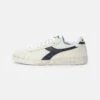 Diadora Game Waxed Unisex - Sneakers Laag - White/Blue Caspian Sea