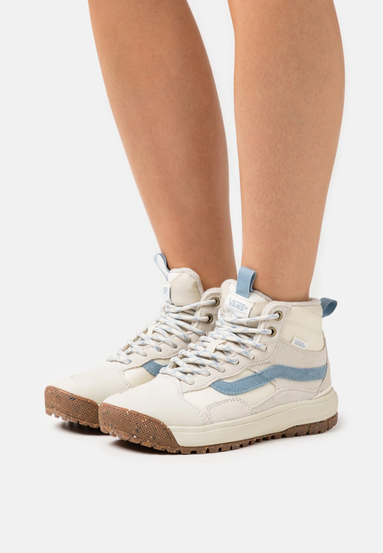 Vans Ua Ultrarange Exo Hi Mte-1 - Sneakers Hoog - Vintage White/Blue Stripe 1 Vans Ua Ultrarange Exo Hi Mte-1 - Sneakers Hoog - Vintage White/Blue Stripe