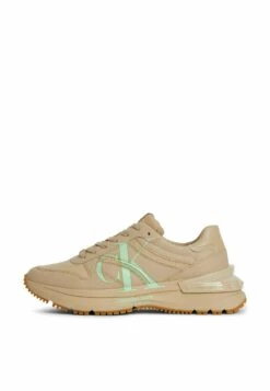 Calvin Klein Jeans Chunky Runner Oversized Brand - Sneakers Laag - Travertine