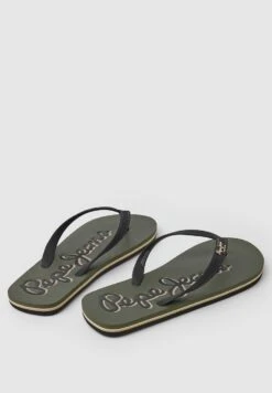 Pepe Jeans Bay Beach Logo M Ss23 - Teensandalen - Army -Pier One winkel bf51cc739d9943ec9b5ca2b9cfeb304b