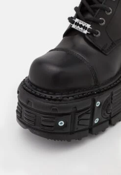 NEW ROCK Unisex - Enkellaarsjes Met Hoge Hak - Black -Pier One winkel c6d8582aba7b441aa60bf08e810cce3e