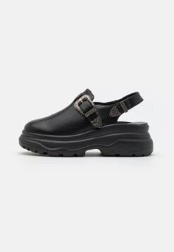 KOI FOOTWEAR The Mohg Ornate Men Mules - Clogs - Black