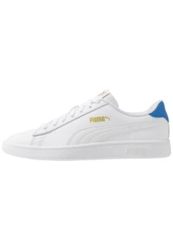 Puma Smash Unisex - Sneakers Laag - White/Palace Blue/Team Gold