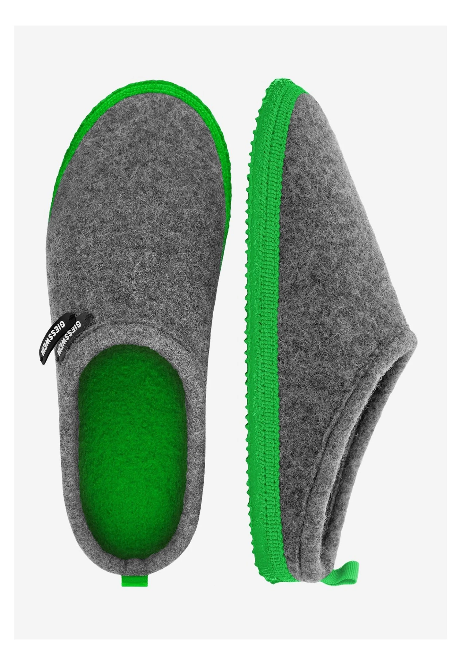 Giesswein Woolpops - Pantoffels - Hellgrau/Grün 5 Giesswein Woolpops - Pantoffels - Hellgrau/Grün - Afbeelding 5